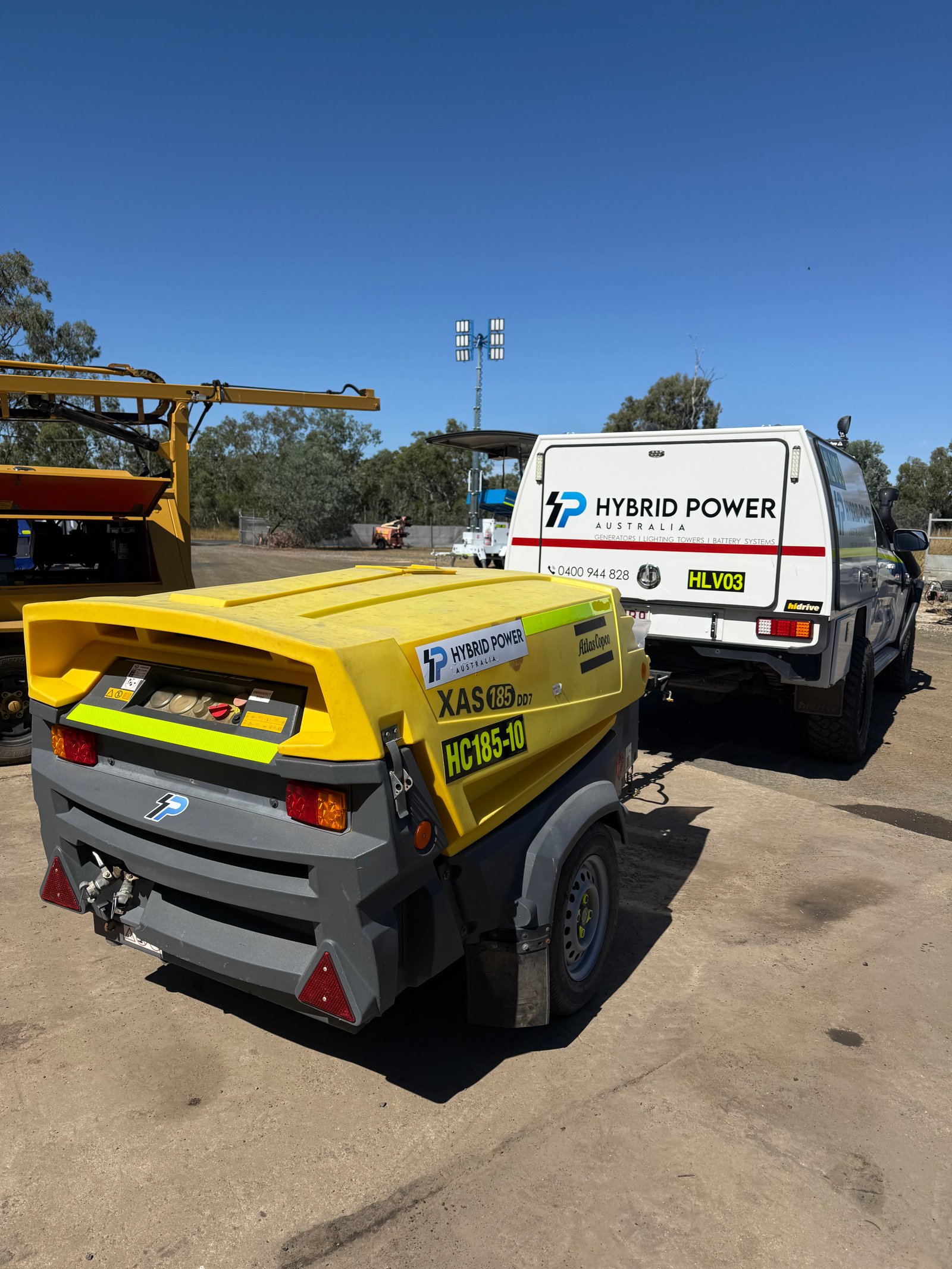 Air compressor hire Queensland mining construction drilling