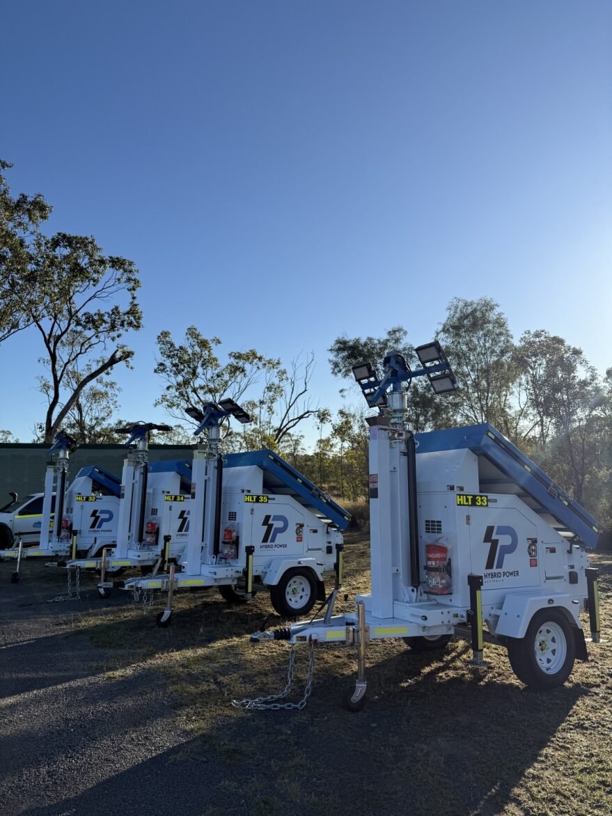Hybrid Cube lighting tower K Cube hire Queensland