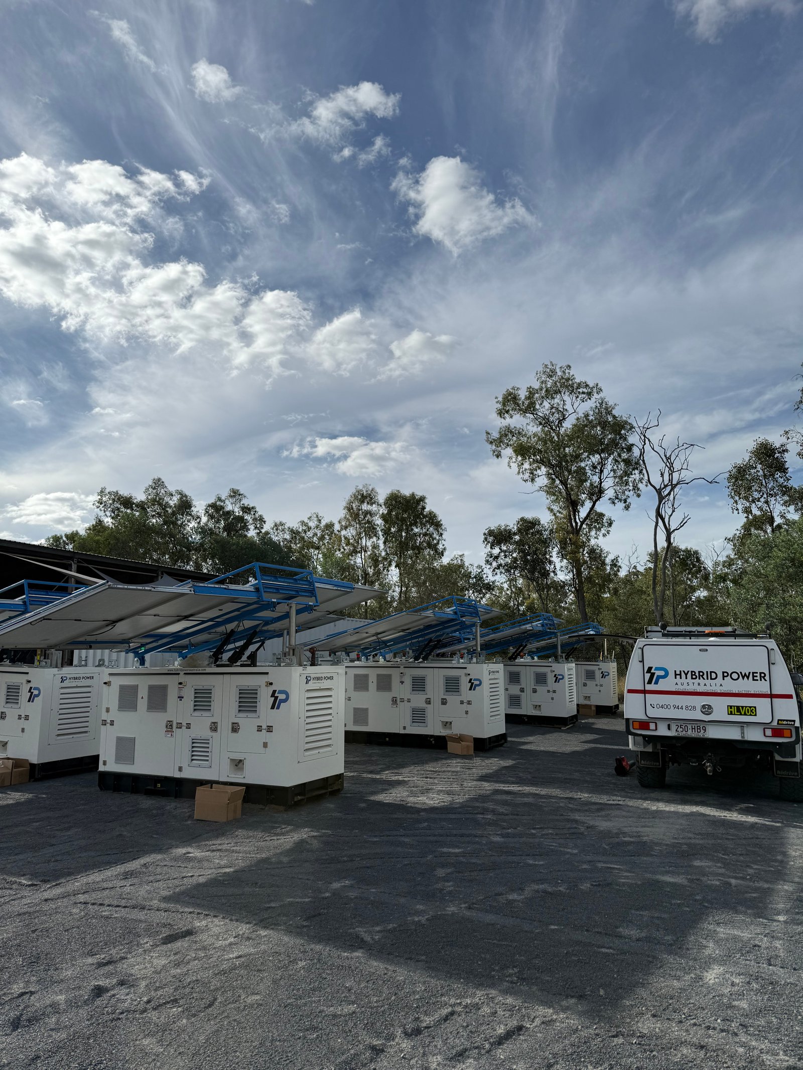 Hybrid solar generator hire Queensland Australia